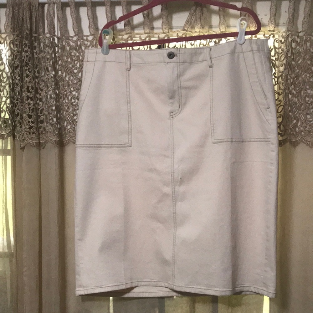 J. Jill Plus Denim Skirt